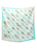 Hermès Pre-Owned 2010 Merveilleuses Lanternes 90 scarf - Blue