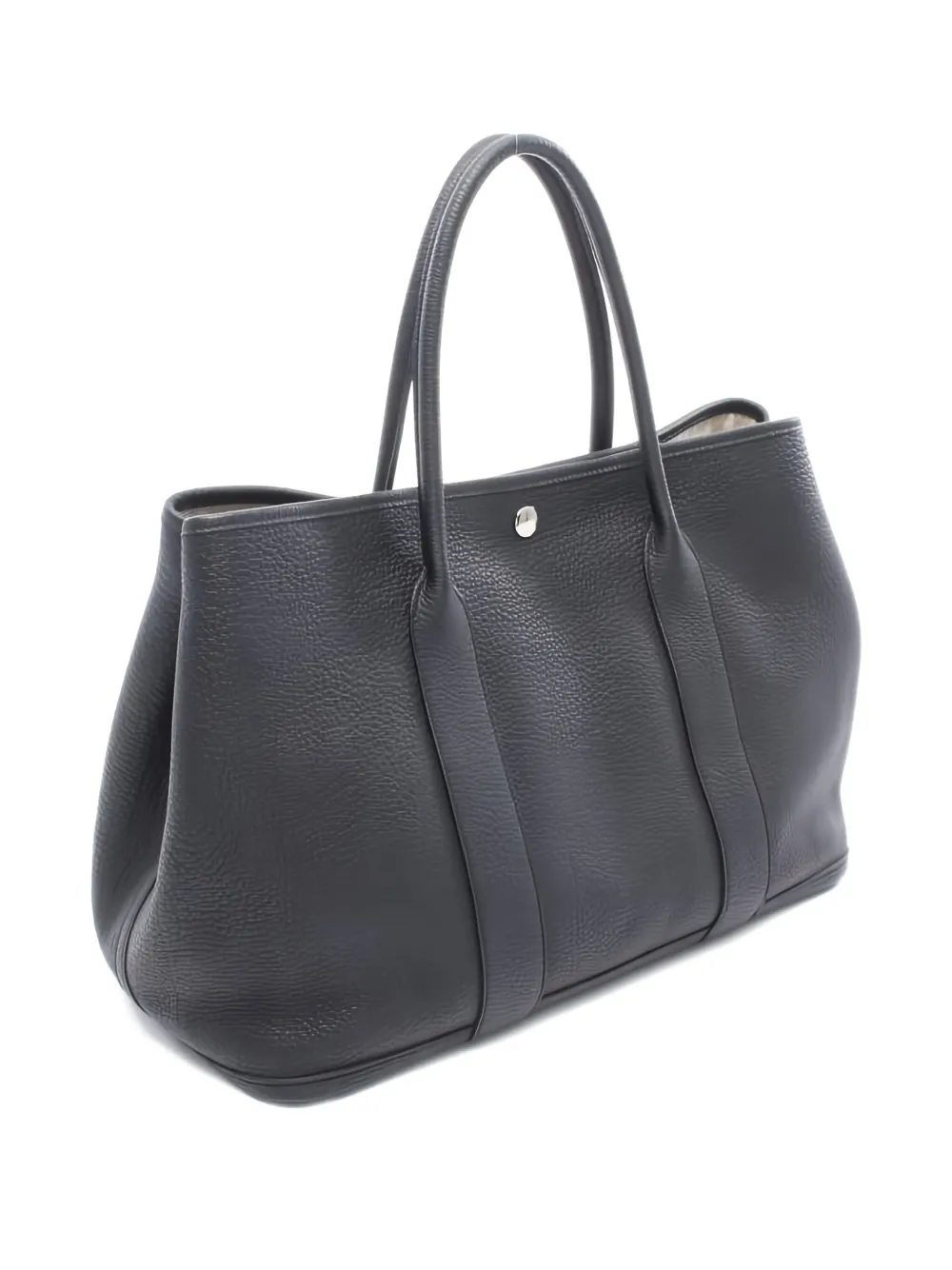 Pre-owned Hermes Garden Party Pm Tote Bag In Black