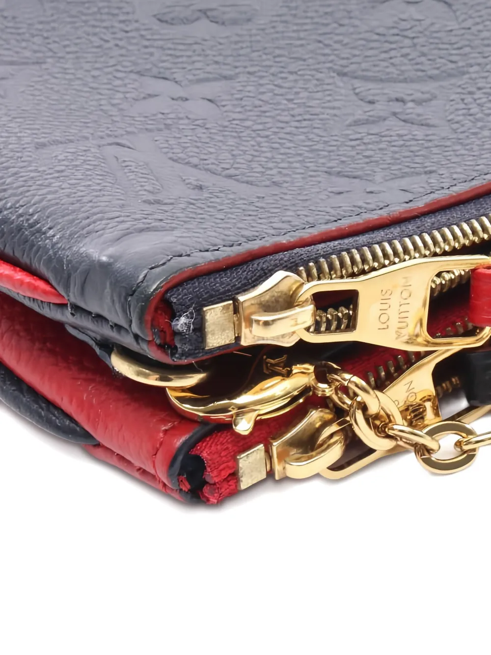 Pre-owned Louis Vuitton Pochette Empreinte Leather Shoulder Bag In Blue