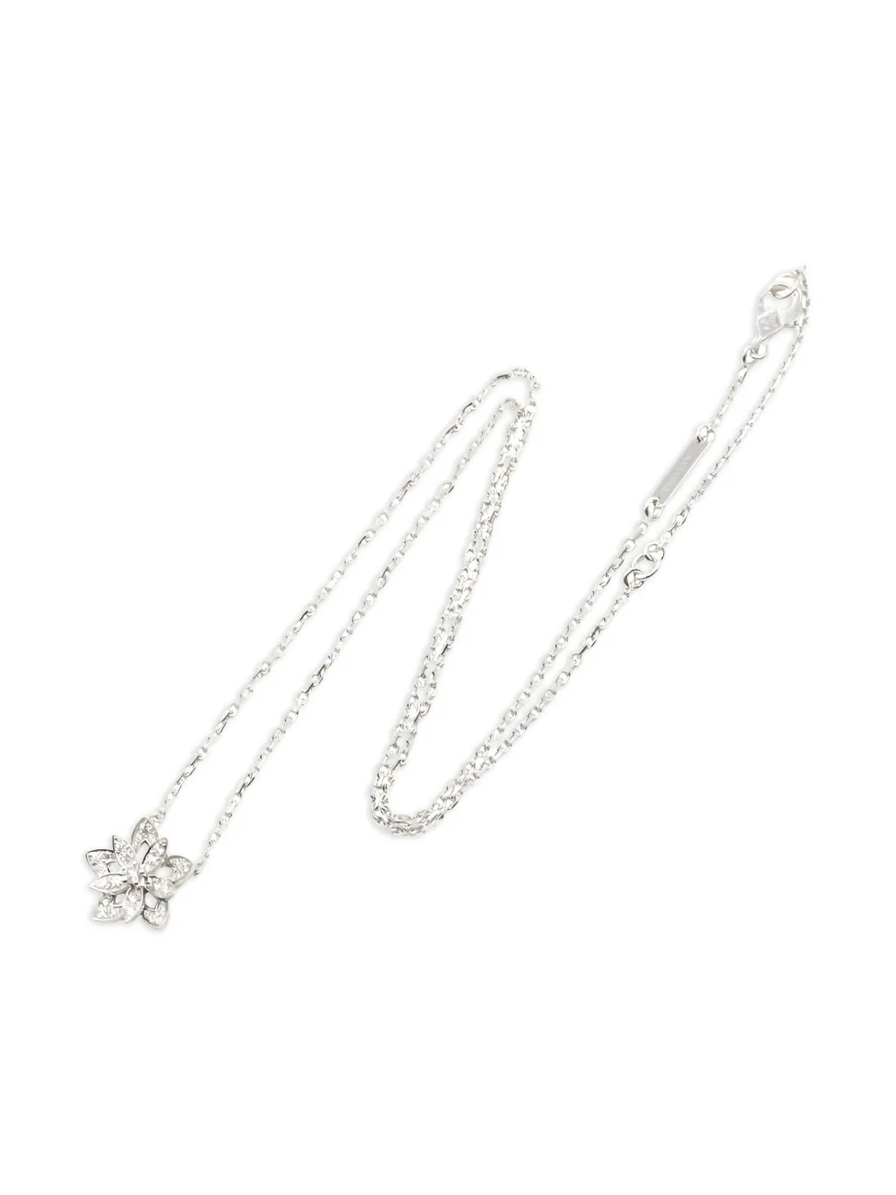 Van Cleef & Arpels Pre-Owned collar Lotus en oro blanco de 18kt con diamantes 2010 | Estilos de archivo | Image 2