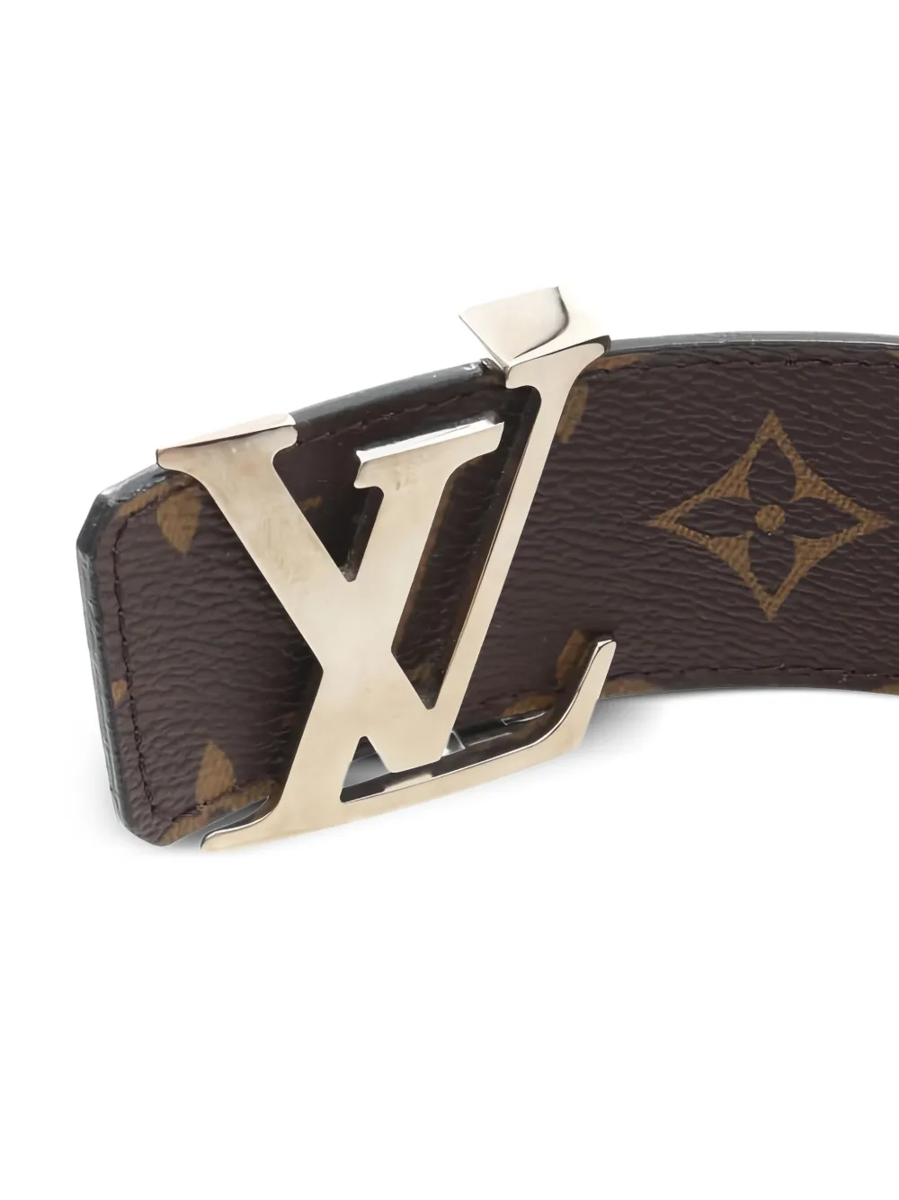 Pre-owned Louis Vuitton Monogram 40mm Reversible Belt In Black