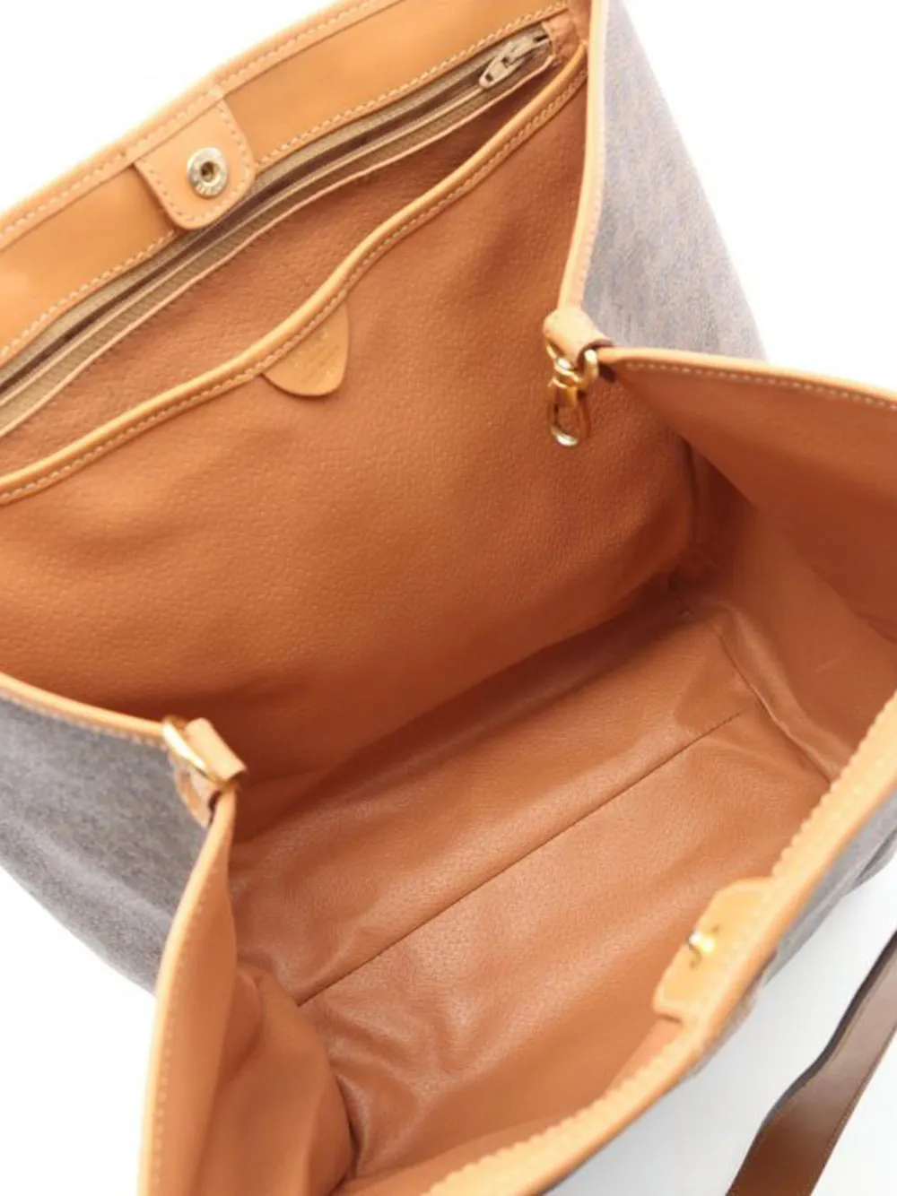 Pre-owned Celine 2000 Macadam Shoulder Bag In Brown