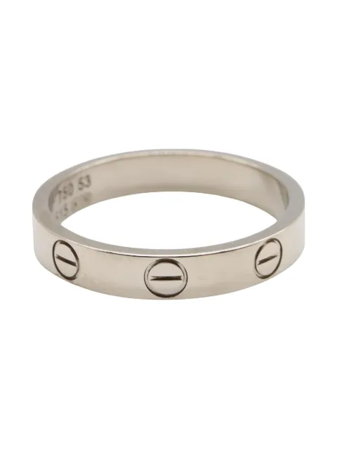 Cartier خاتم 'لوف' صغير ذهب أبيض عيار 18