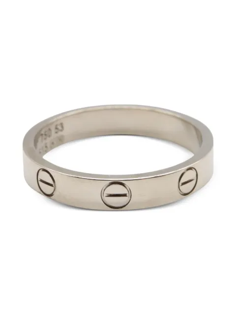 Cartier 18K white gold mini Love ring