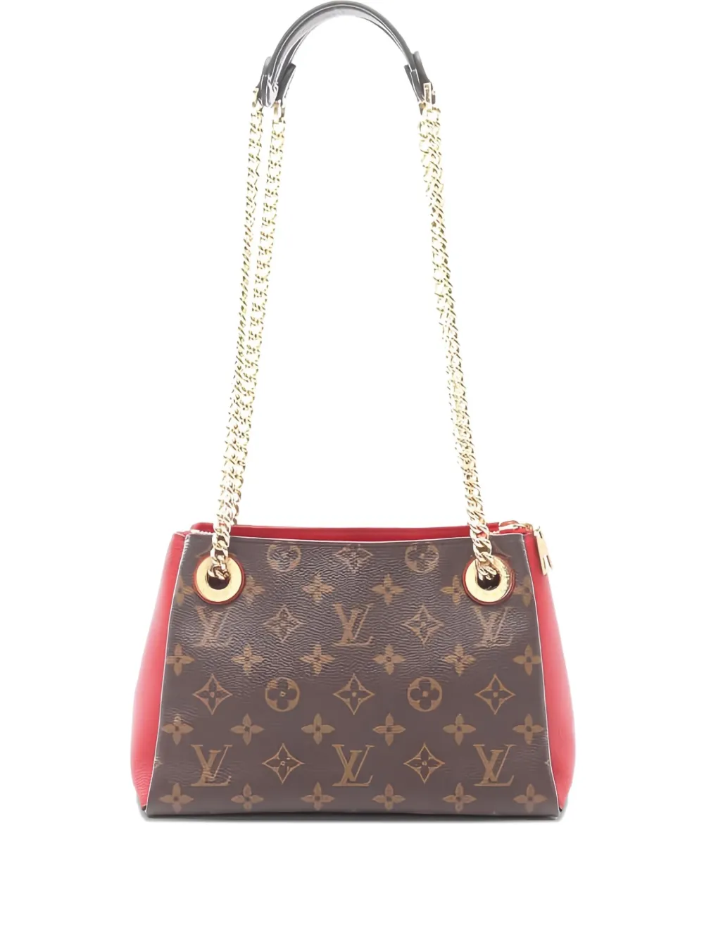 Pre-owned Louis Vuitton Surenne Bb Chain Shoulder Bag In Brown