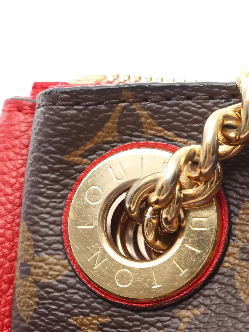Pre-owned Louis Vuitton Surenne Bb Chain Shoulder Bag In Brown