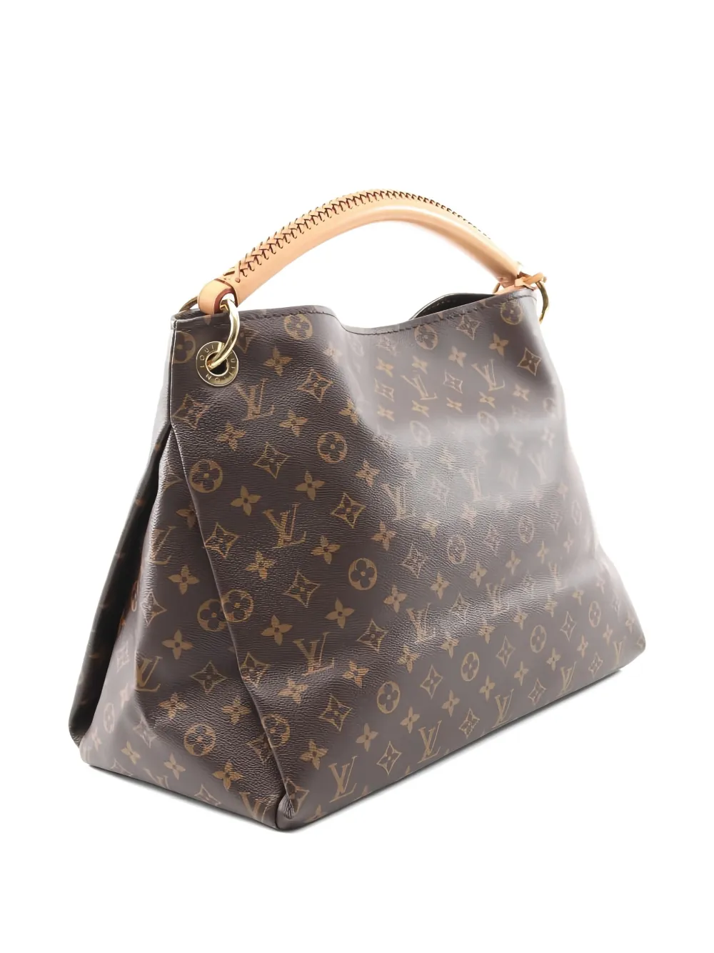 Pre-owned Louis Vuitton 2010 Artsy Mm Monogram Tote Bag In Brown