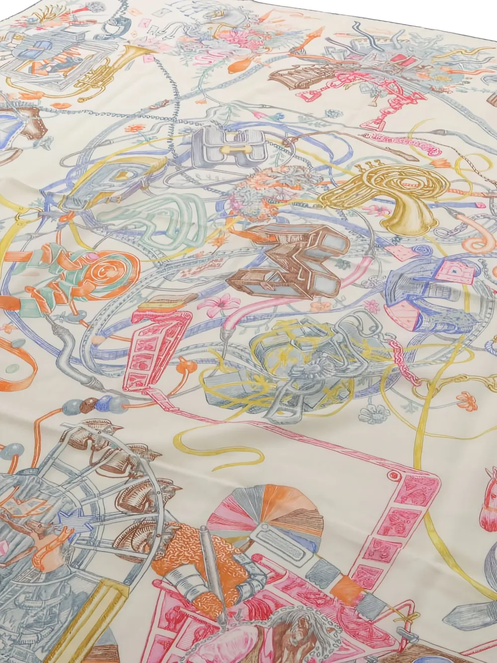 Hermès Pre-Owned Carréjean Carres Le Monde D'Hermes scarf | Image 2
