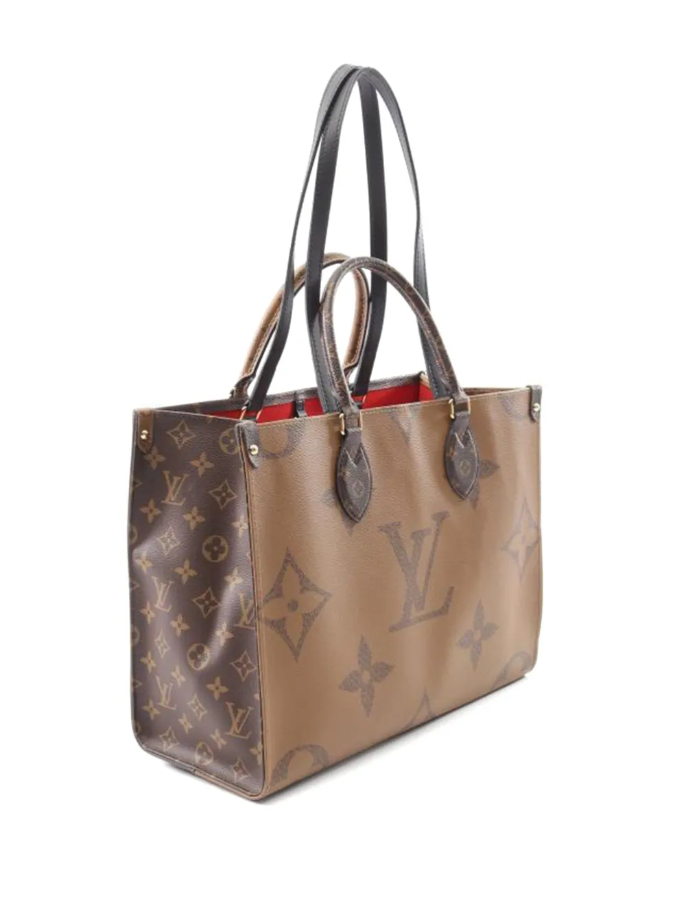 Pre-owned Louis Vuitton On-the-go Monogram Tote Bag In Brown