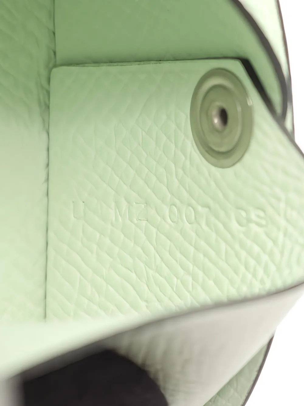 Pre-owned Hermes 2022 Calviduo Vert Fizz Wallet In Green