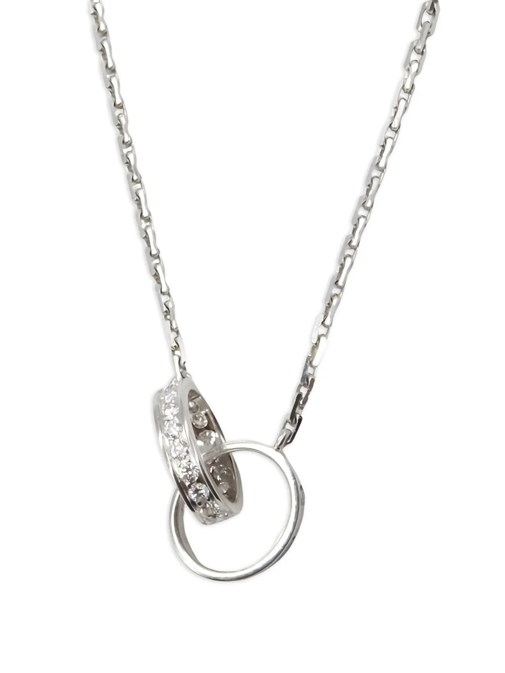 Cartier ベビーラブ ダイヤモンド ネックレス 18Kホワイトゴールド - シルバートーン Cartier ベビーラブ ダイヤモンド ネックレス 18Kホワイトゴールド - シルバートーン