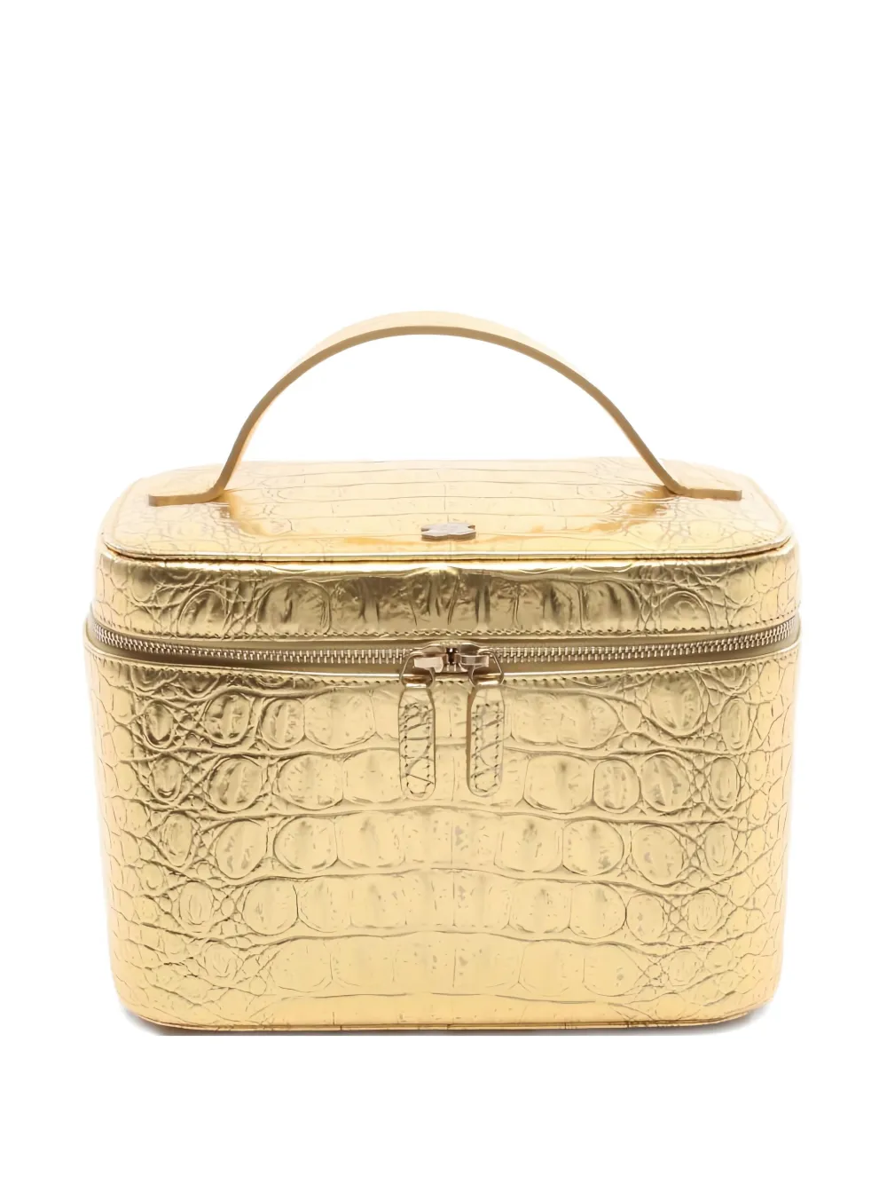 CHANEL Pre-Owned マテラッセ バニティバッグ - ゴールドトーン CHANEL Pre-Owned マテラッセ バニティバッグ - ゴールドトーン