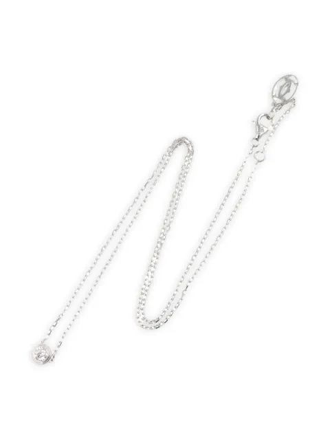 Cartier 18K white gold Damour LM diamond necklace