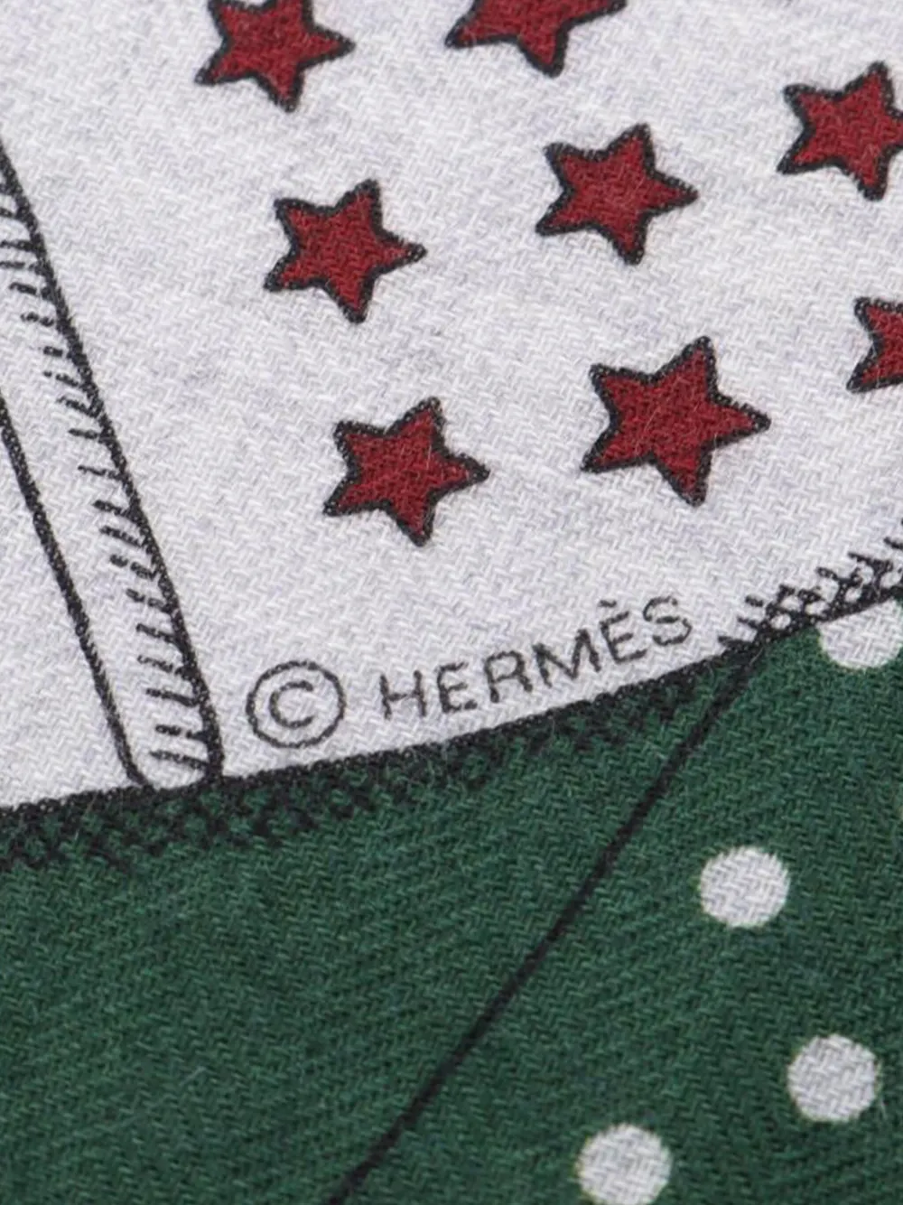 Hermès Pre-Owned 1920 Zouaves et Dragons scarf | Image 2