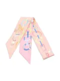 Hermès Pre-Owned 1920 Do Re Boucles twilly scarf - Neutrals