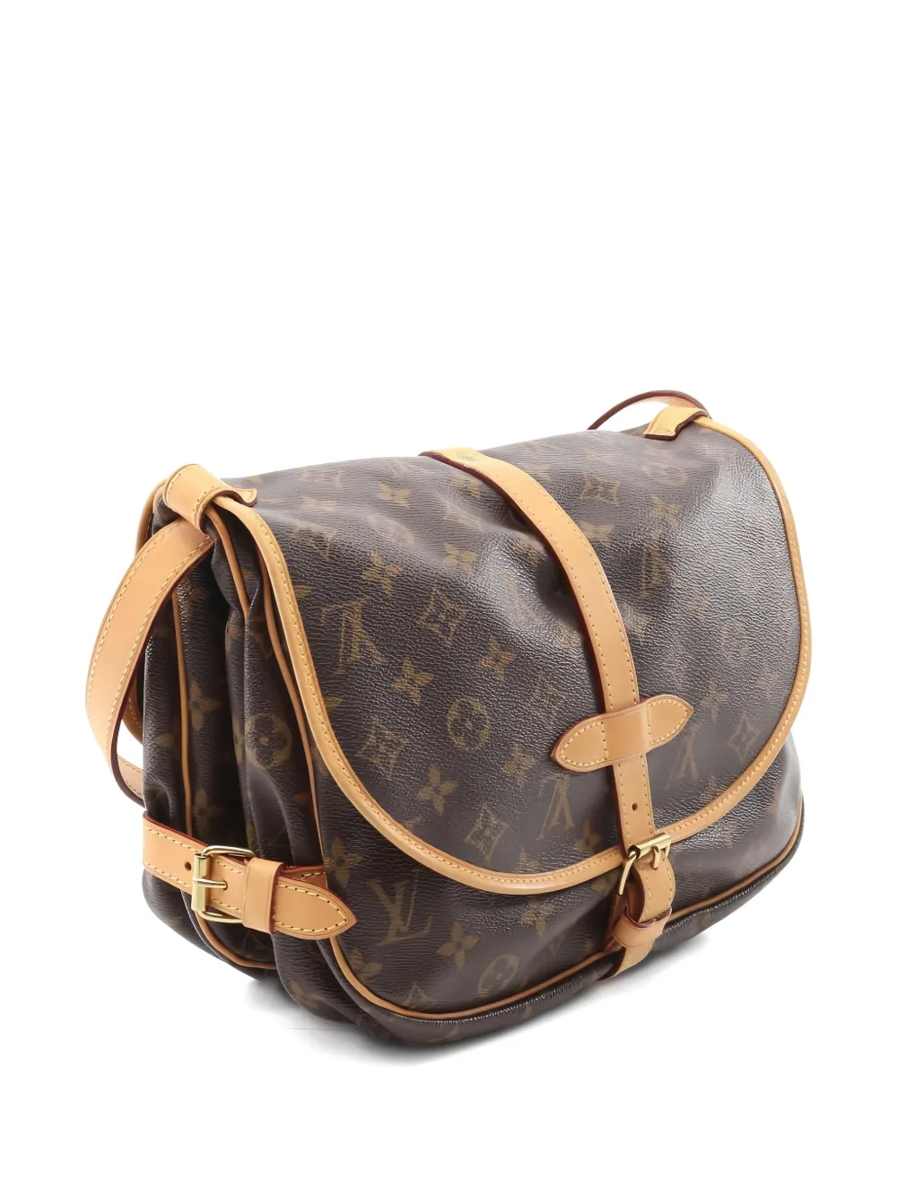 Pre-owned Louis Vuitton Saumur 30 Shoulder Bag In Brown
