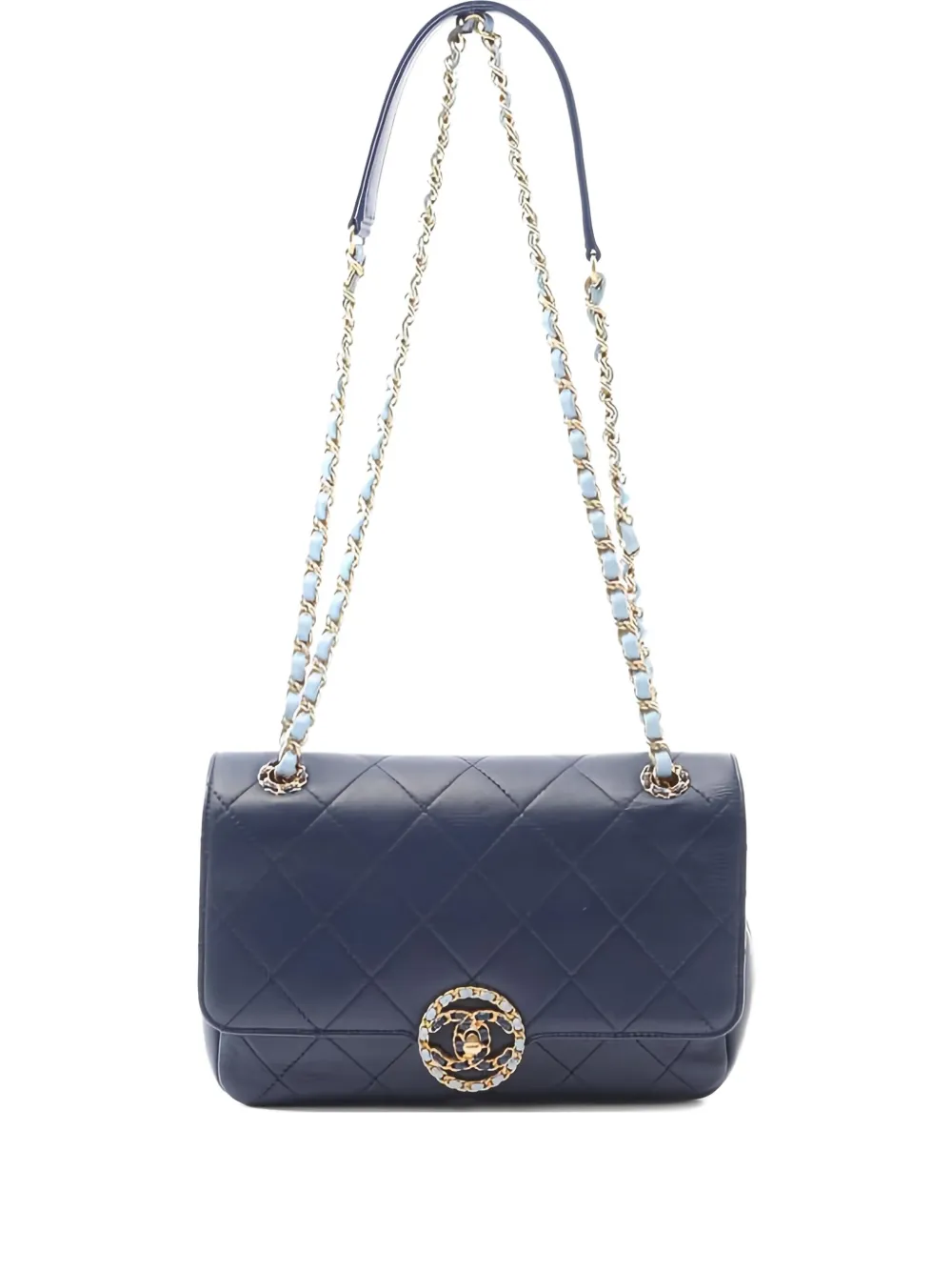 CHANEL Pre-Owned 19 マトラッセ ショルダーバッグ - ブルー CHANEL Pre-Owned 19 マトラッセ ショルダーバッグ - ブルー