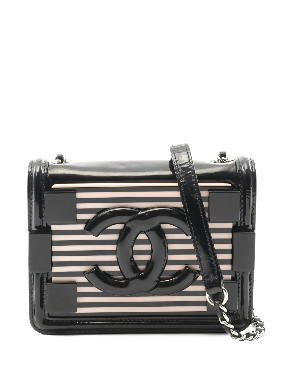 CHANEL Pre-Owned 2014 レゴ ボーイ ショルダーバッグ - ブラック CHANEL Pre-Owned 2014 レゴ ボーイ ショルダーバッグ - ブラック