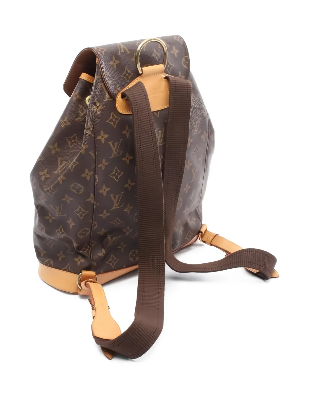 Pre-owned Louis Vuitton Monogram Montsouris Backpack In Brown