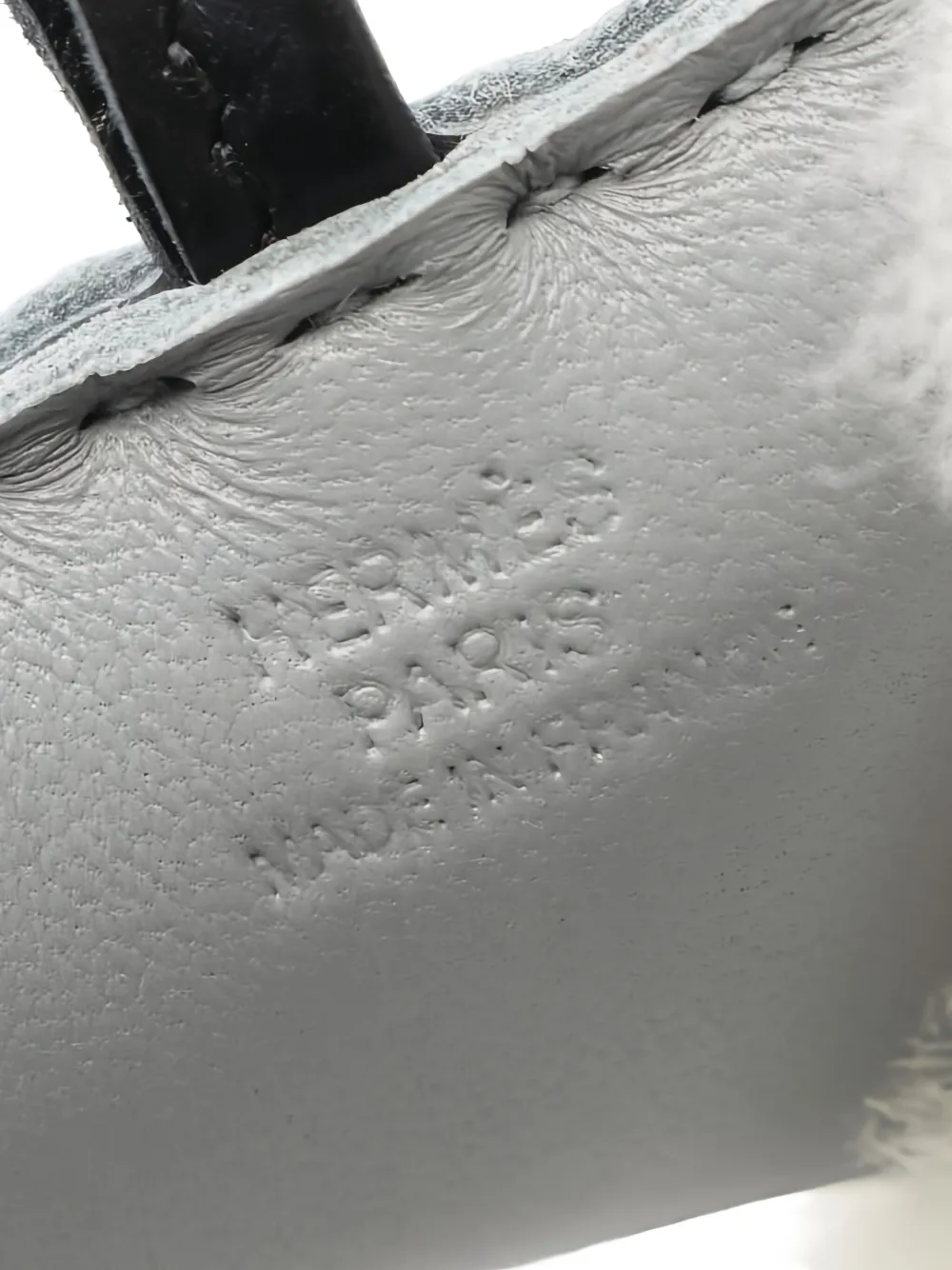 Pre-owned Hermes 2025 Paddy Bag Charm In Gray