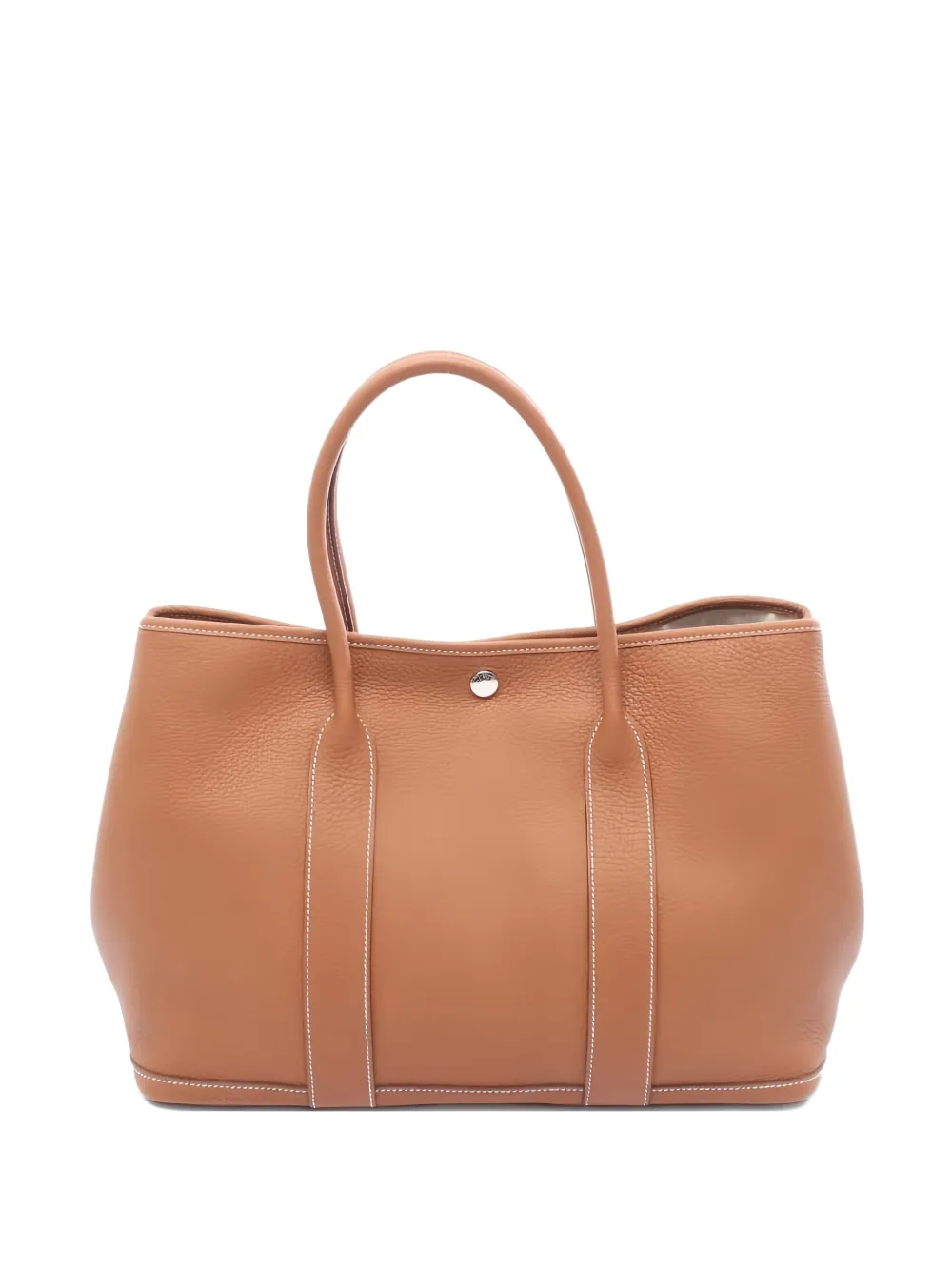Pre-owned Hermes Garden Party Pm Tote Bag In Brown
