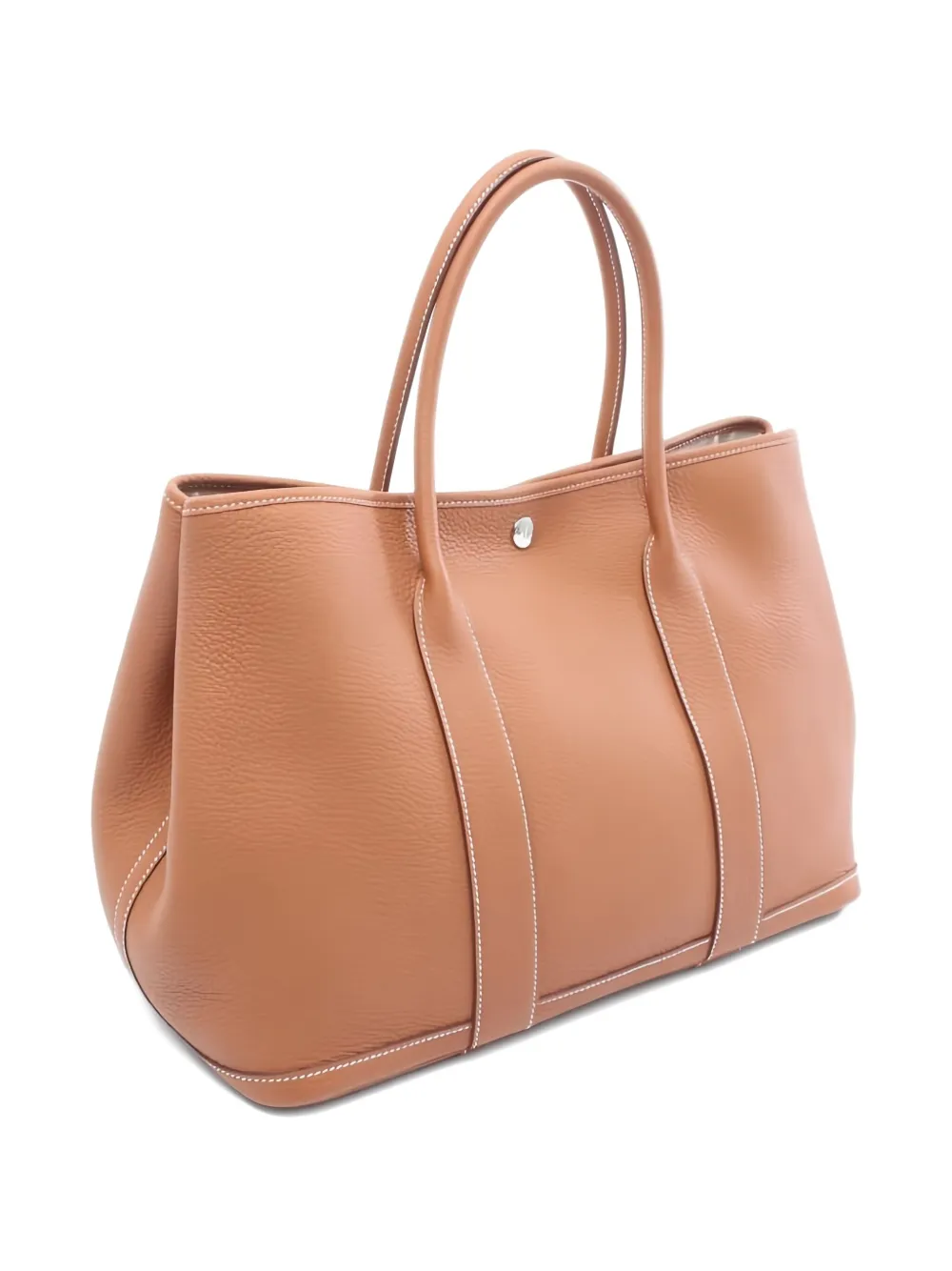 Pre-owned Hermes Garden Party Pm Tote Bag In Brown