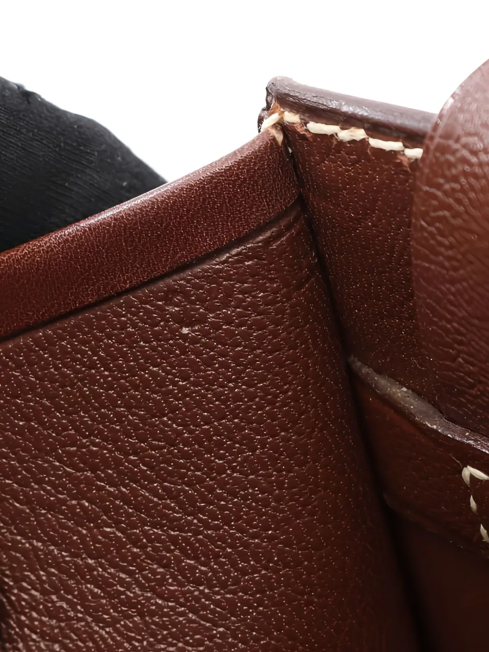 Pre-owned Hermes Lucy Mm Handbag In Brown