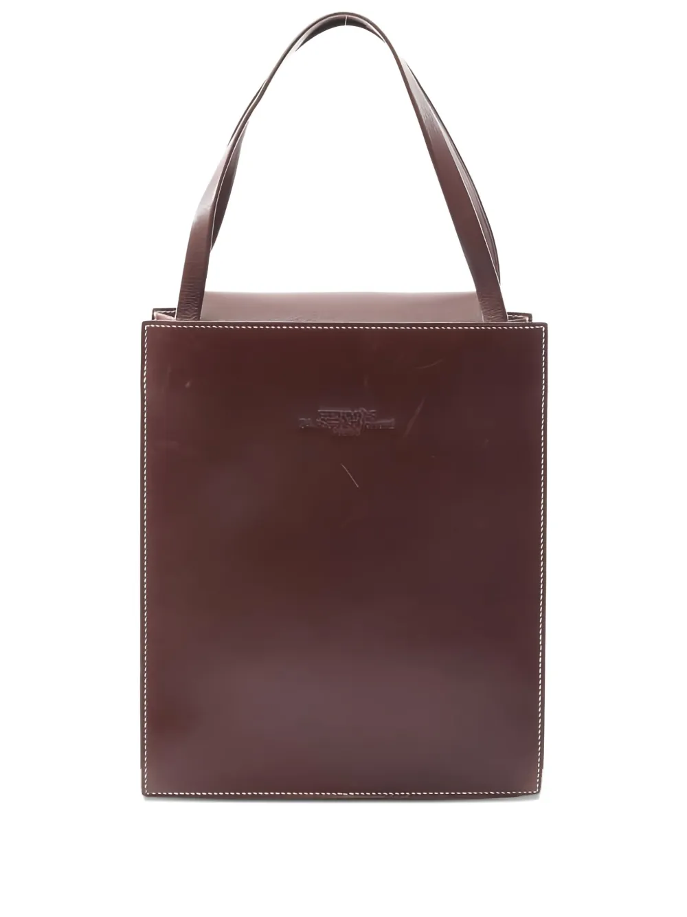 Pre-owned Hermes Lucy Mm Handbag In Brown