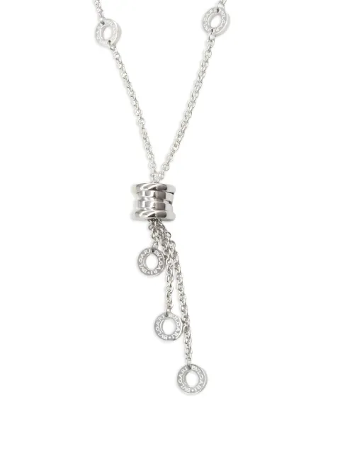 Bvlgari Pre-Owned 18K white gold B-zero1 necklace