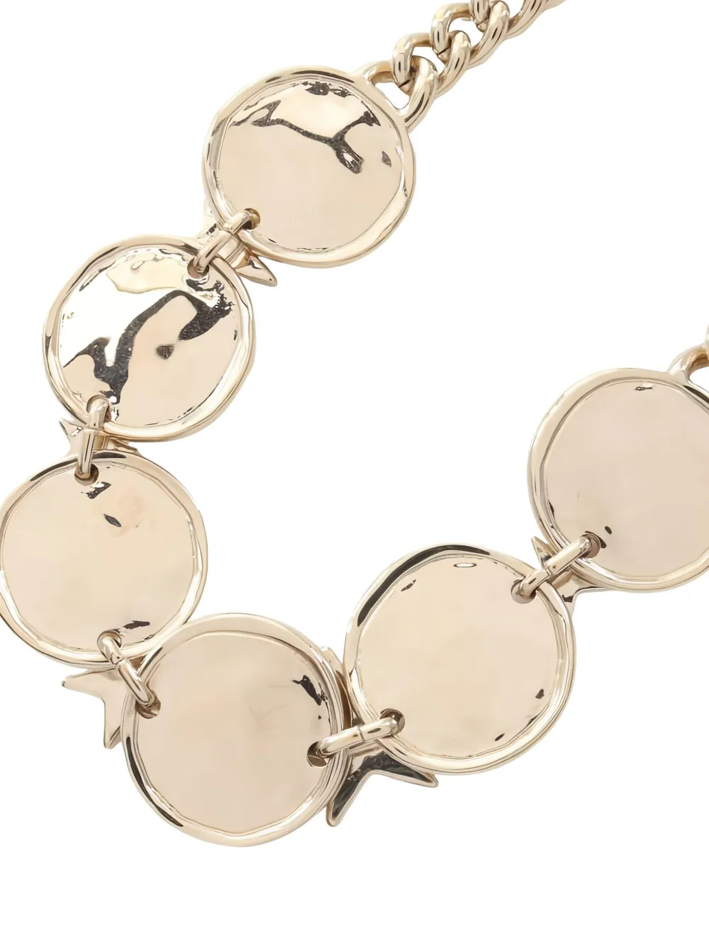 Pre-owned Chanel 1980 Coco Mark Necklace In Gold