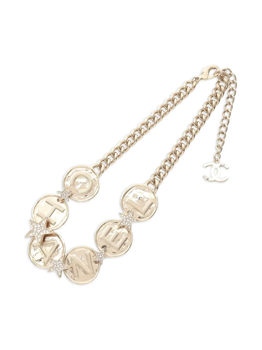 CHANEL Pre-Owned 1980 Coco Mark necklace | Gold | Image 1