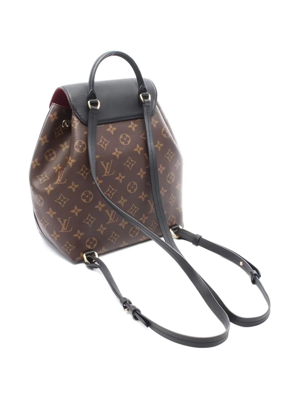 Pre-owned Louis Vuitton Montsouris Monogram Backpack In Brown