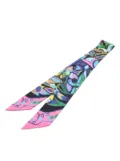 Hermès Pre-Owned 2010 Folklore twilly scarf - Blue