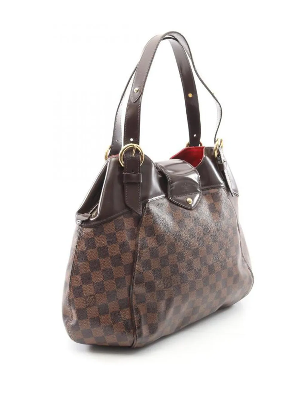 Louis Vuitton Pre-Owned Damier-pattern pleated tote bag | Pre-Owned | Image 2