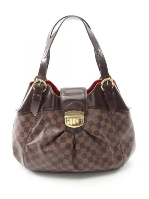 Louis Vuitton Pre-Owned Damier-pattern pleated tote bag