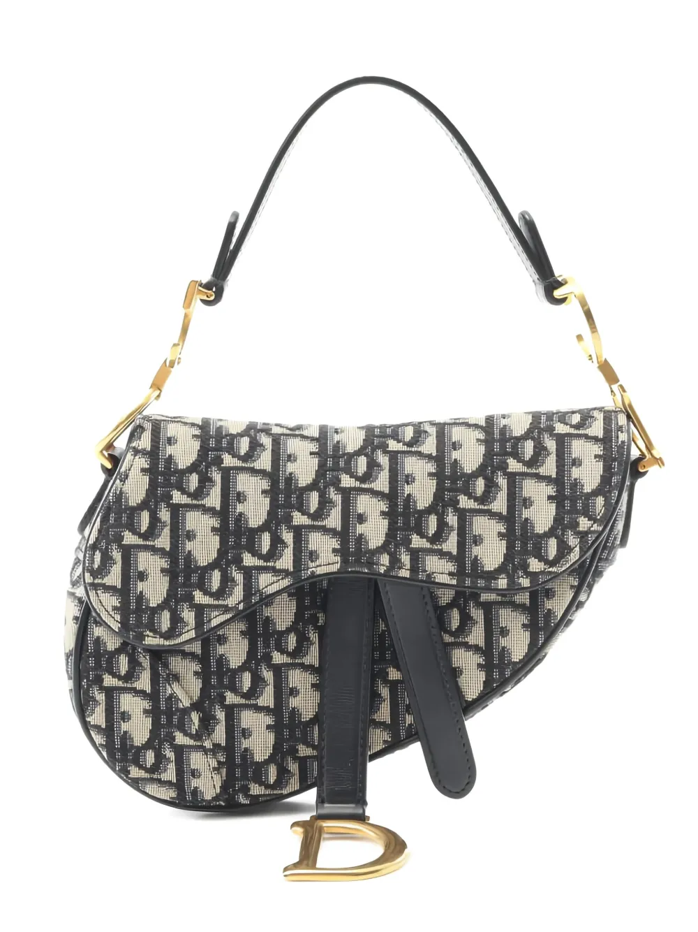 Christian Dior Pre-Owned Saddle Oblique handbag - ニュートラル Christian Dior Pre-Owned Saddle Oblique handbag - ニュートラル