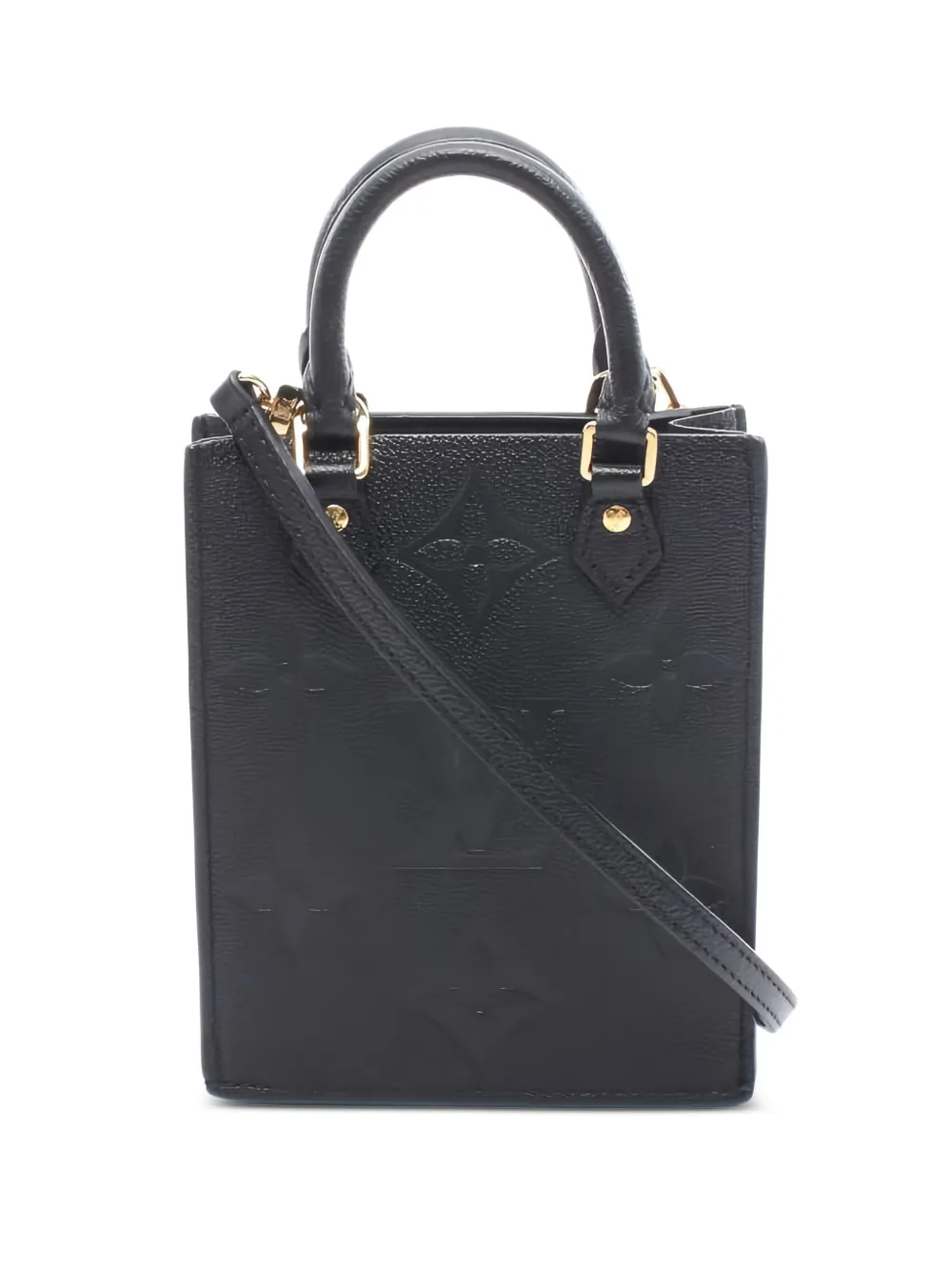 Louis Vuitton Pre-Owned サックプラ モノグラム アンプラント 2wayバッグ S - ブラック Louis Vuitton Pre-Owned サックプラ モノグラム アンプラント 2wayバッグ S - ブラック