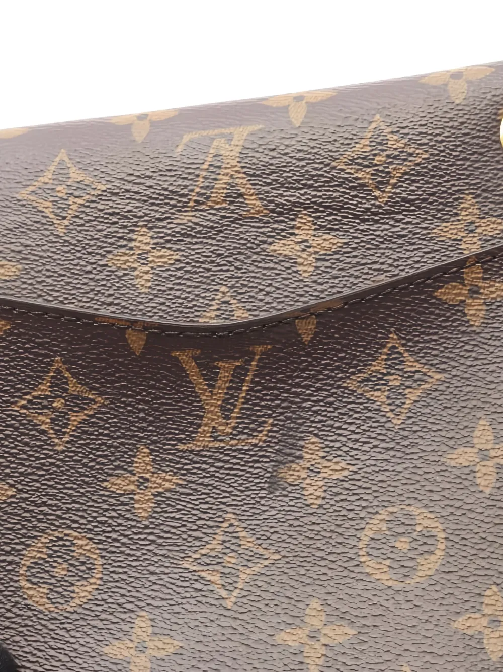 Pre-owned Louis Vuitton Passy Monogram Chain Shoulder Bag In Brown