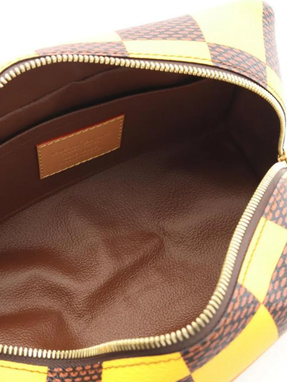 Pre-owned Louis Vuitton Locker Dopp Kit Shoudler Bag In Brown