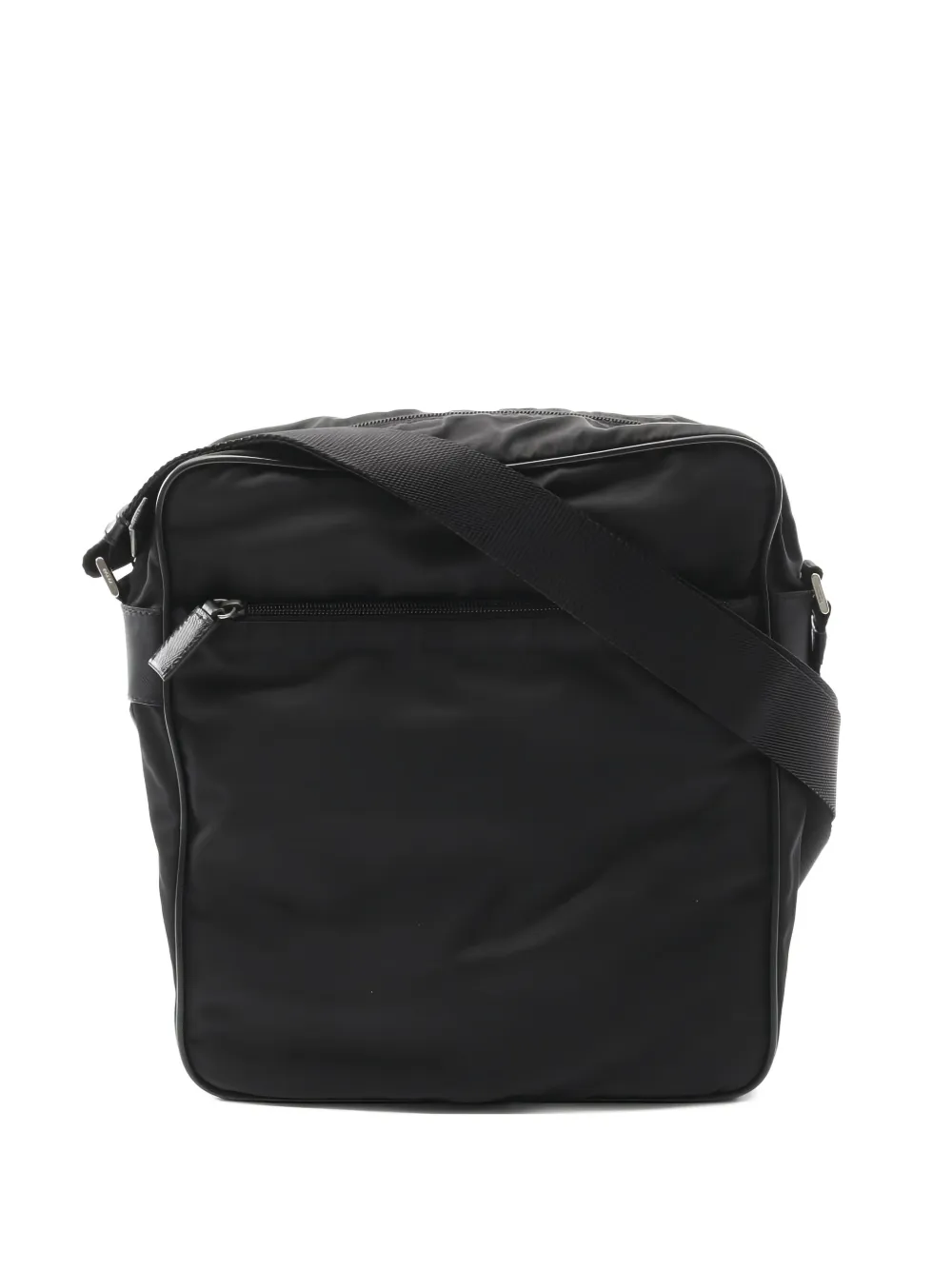 Prada Pre-Owned 2000s トライアングルロゴ ショルダーバッグ - ブラック Prada Pre-Owned 2000s トライアングルロゴ ショルダーバッグ - ブラック