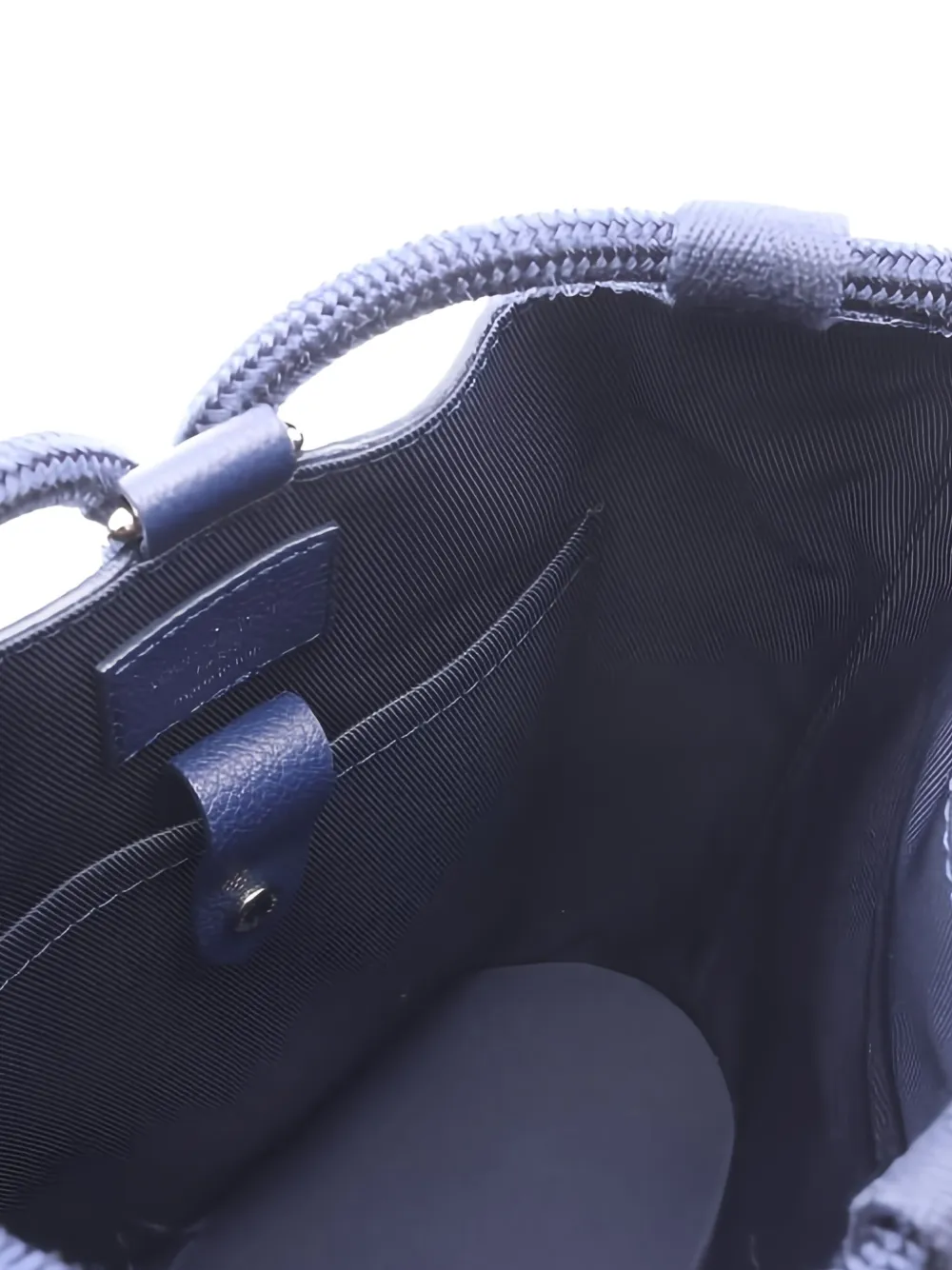 Pre-owned Louis Vuitton Randonnee Pm Monogram Bucket Bag In Blue