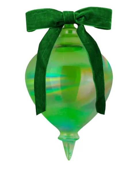 BACI MILANO iridescent textured-bow ornament (18cm)