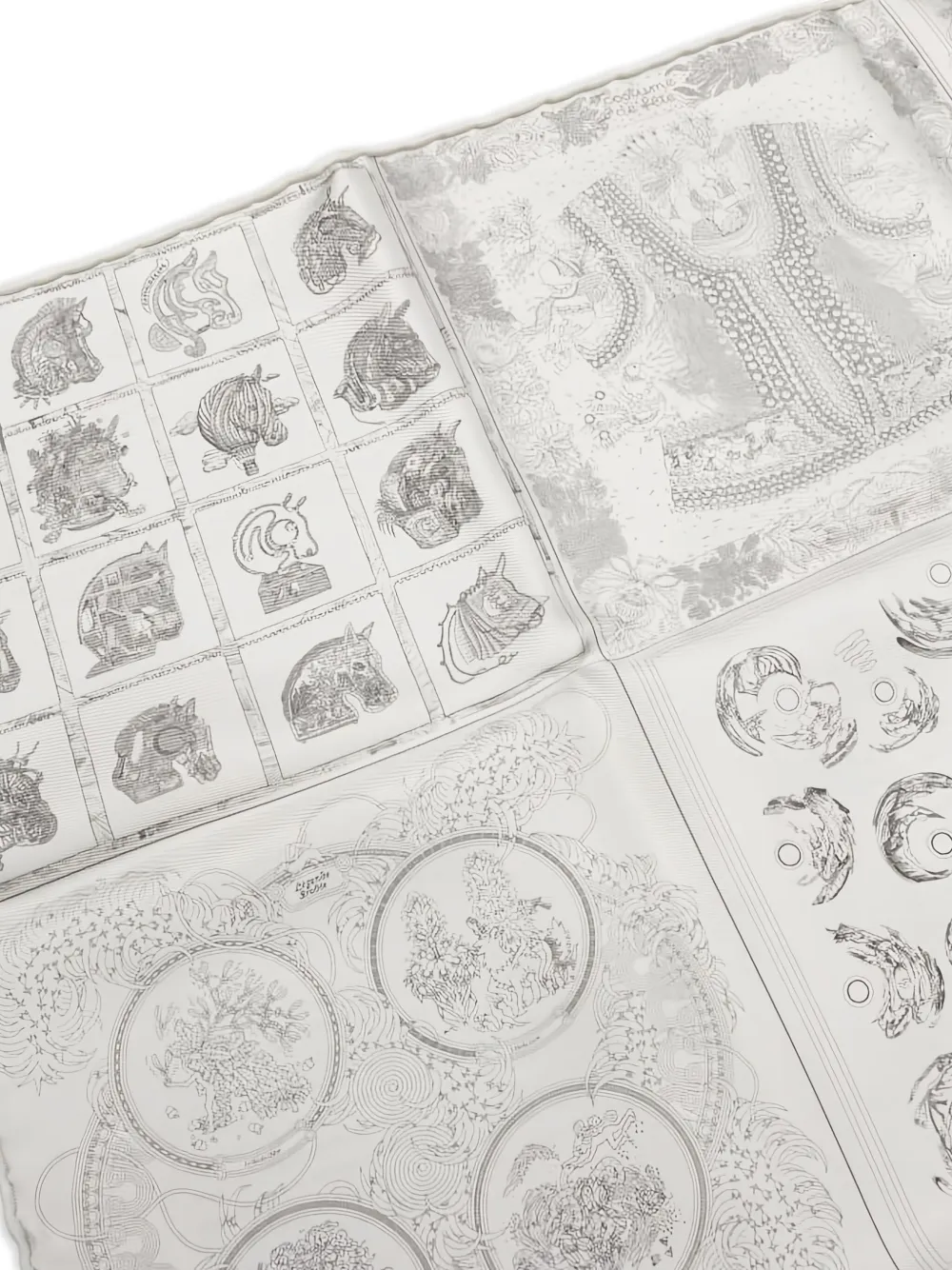 Hermès Pre-Owned 2010 Robocabal 60 scarf | Image 2