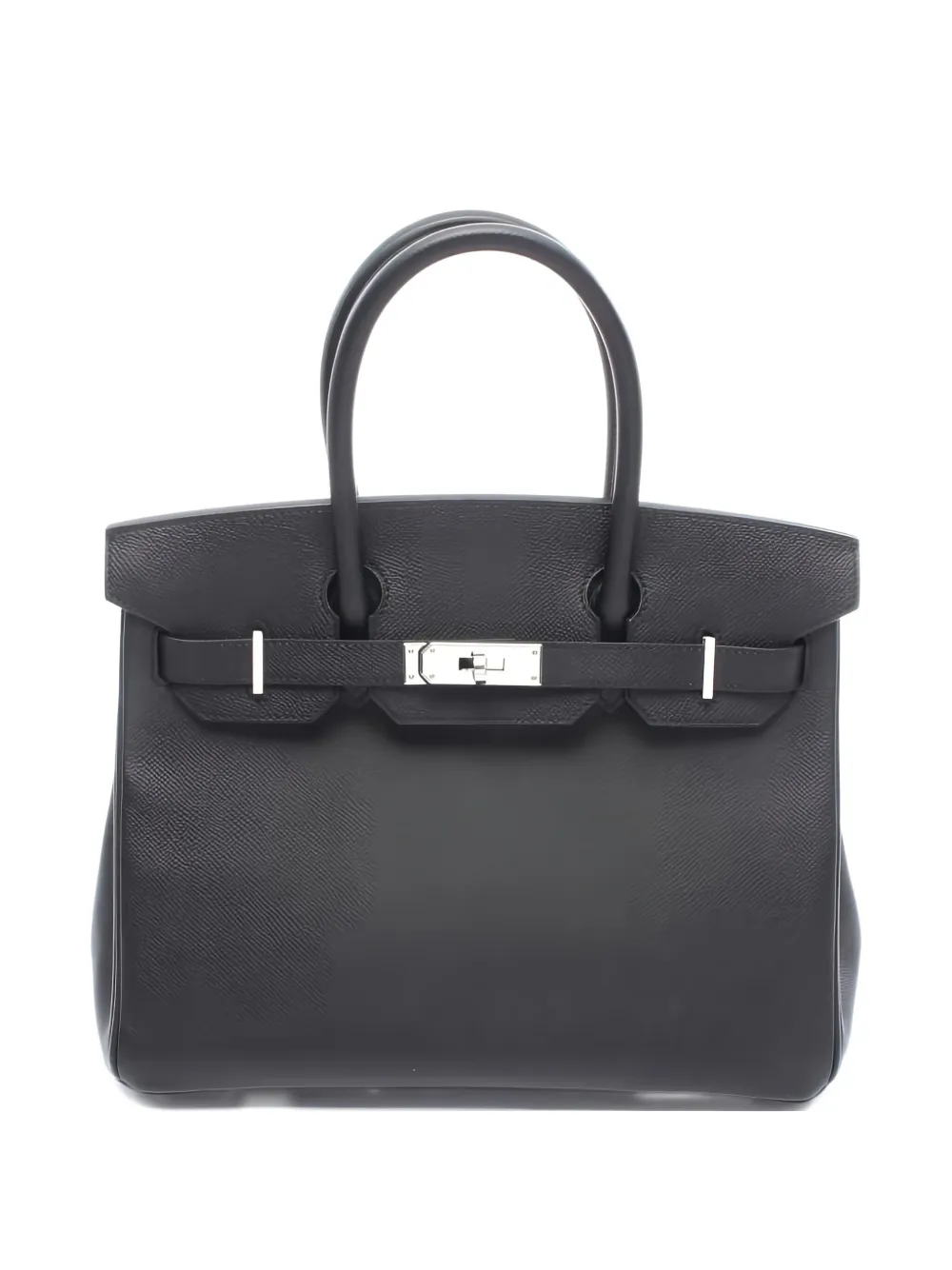 Pre-owned Hermes Birkin 30 Epsom Leather Handbag In Black