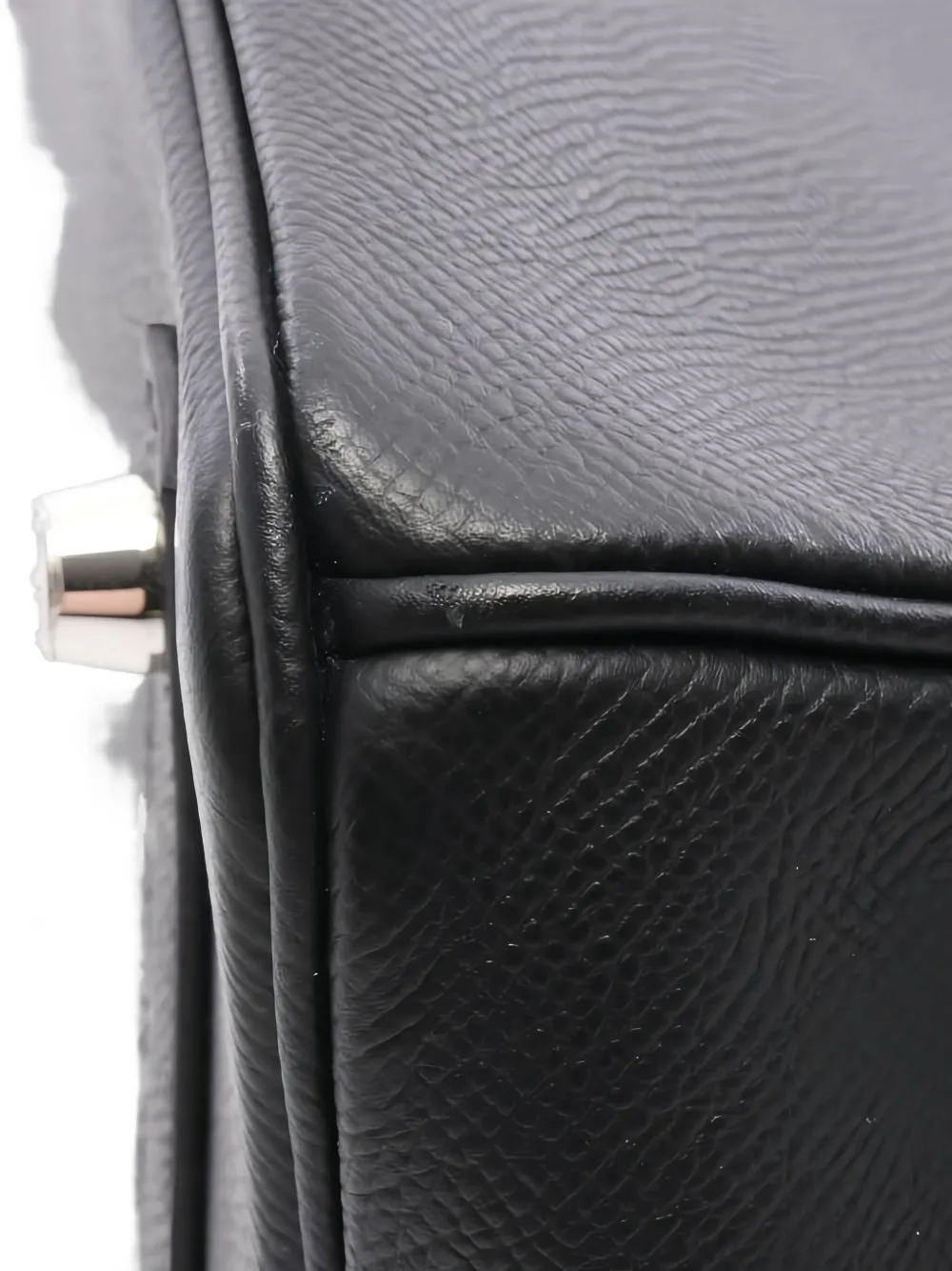 Pre-owned Hermes Birkin 30 Epsom Leather Handbag In Black