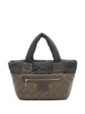 CHANEL Pre-Owned small Coco Coon quilted plaid tote bag - Green