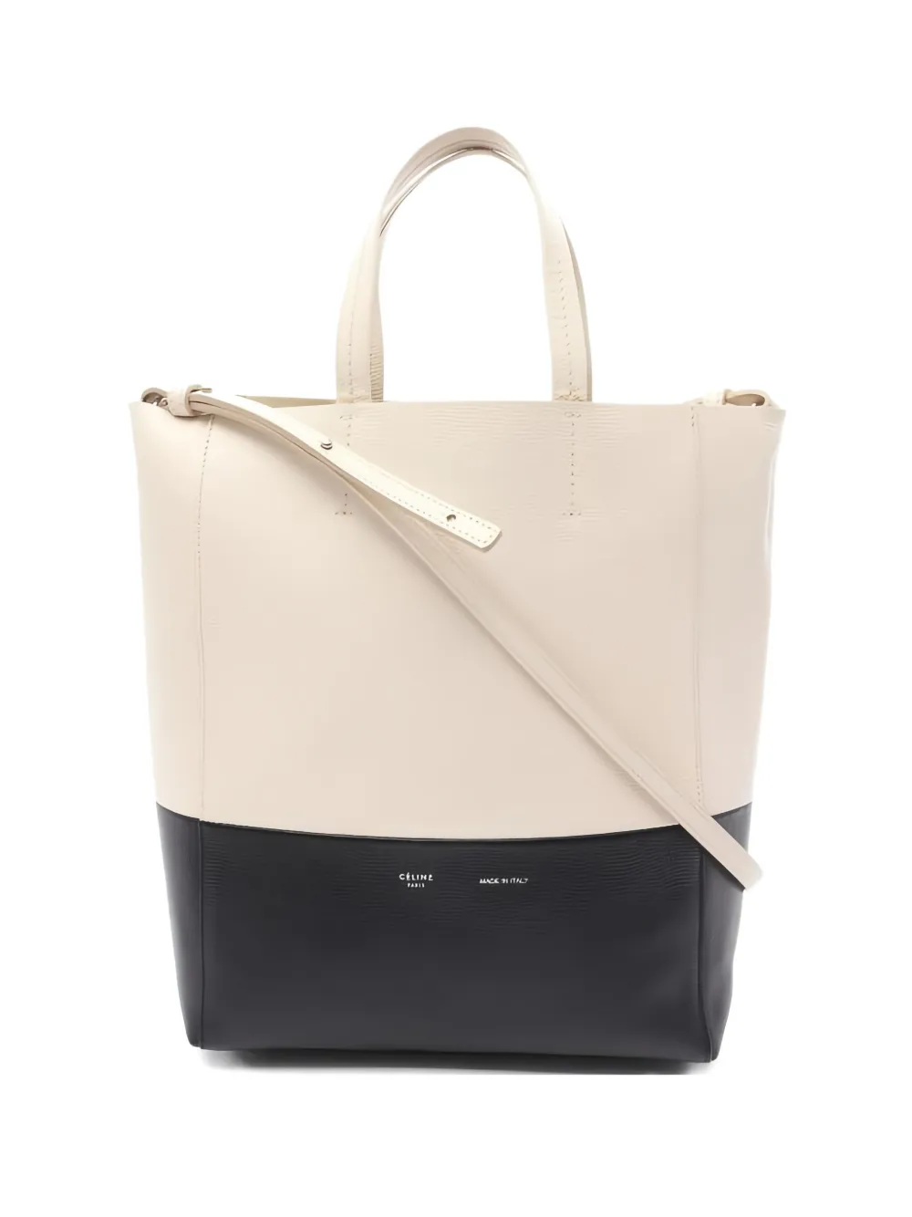Celine Pre-Owned small Hippopotamus two-tone tote bag - Bianco