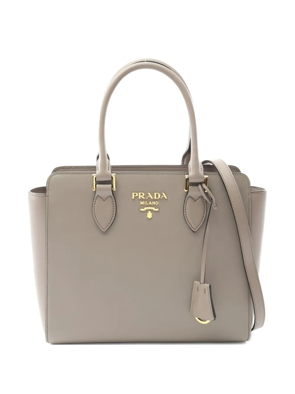 Prada Pre-Owned totebag i läder | grå | Image 1