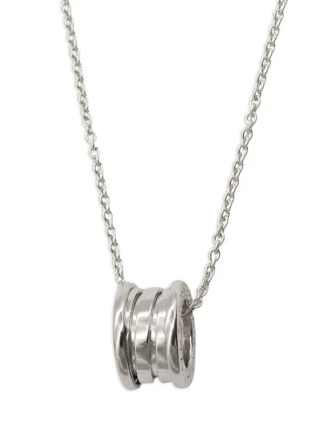 Bvlgari Pre-Owned 2010 18kt white gold B-zero1 necklace