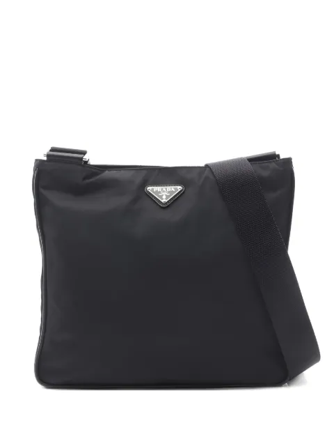 Prada Pre-Owned logo-plaque cross bag